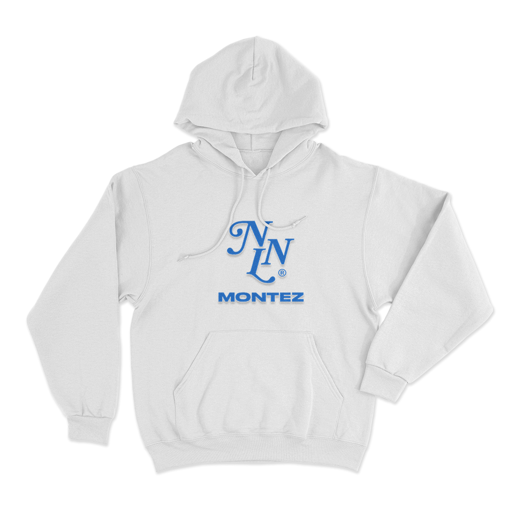 MNL Montez Logo Unisex Hoodie White MNL Montez Logo Unisex Hoodie White