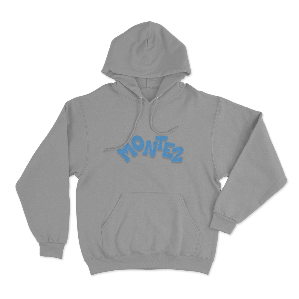 Montez Bubble Logo Unisex Hoodie Grey Montez Bubble Logo Unisex Hoodie Grey