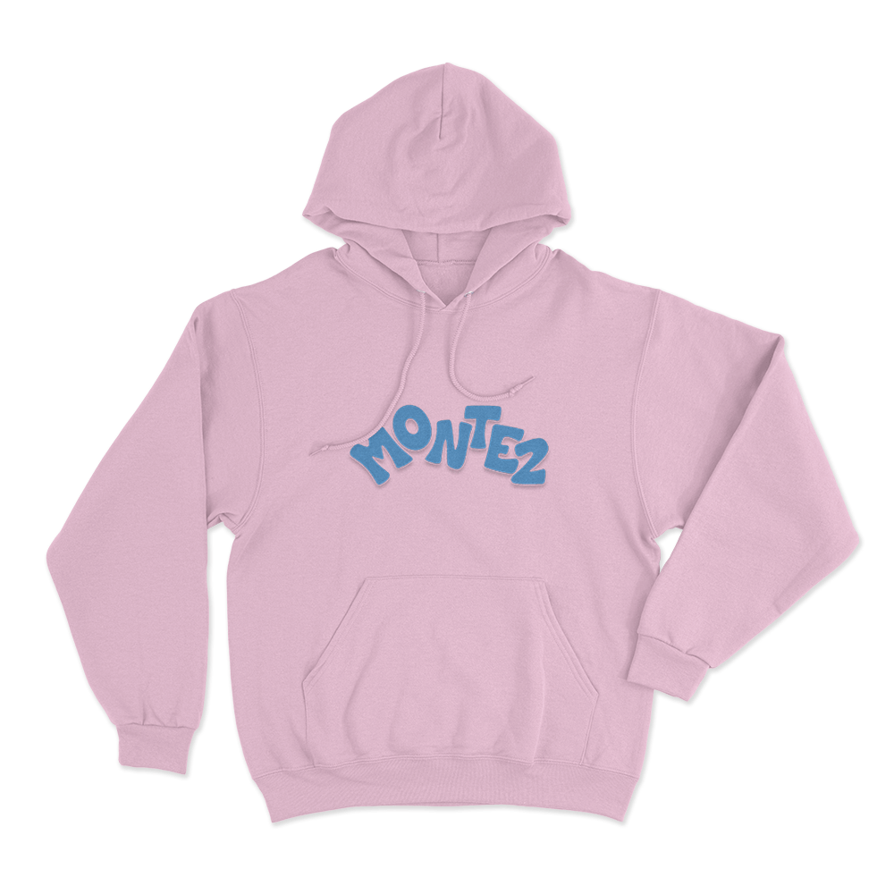 Montez Bubble Logo Unisex Hoodie Pink Montez Bubble Logo Unisex Hoodie Pink