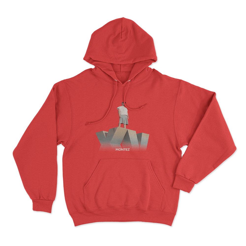 Montez Monument Pose Unisex Hoodie Red Montez Monument Pose Unisex Hoodie Red