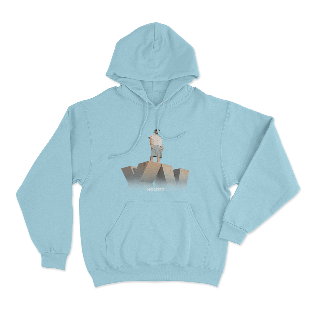 Montez Monument Pose Unisex Hoodie Sky Blue Montez Monument Pose Unisex Hoodie Sky Blue