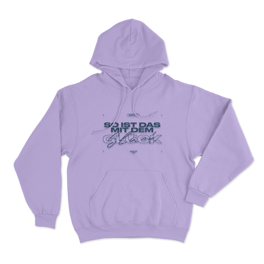 So Ist Das Mit Dem Glück Montez Unisex Hoodie Purple So Ist Das Mit Dem Gluck Montez Unisex Hoodie Purple