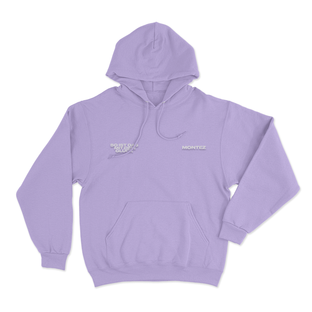 So ist das mit dem Glück Unisex Hoodie Purple So ist das mit dem Gluck Unisex Hoodie Purple