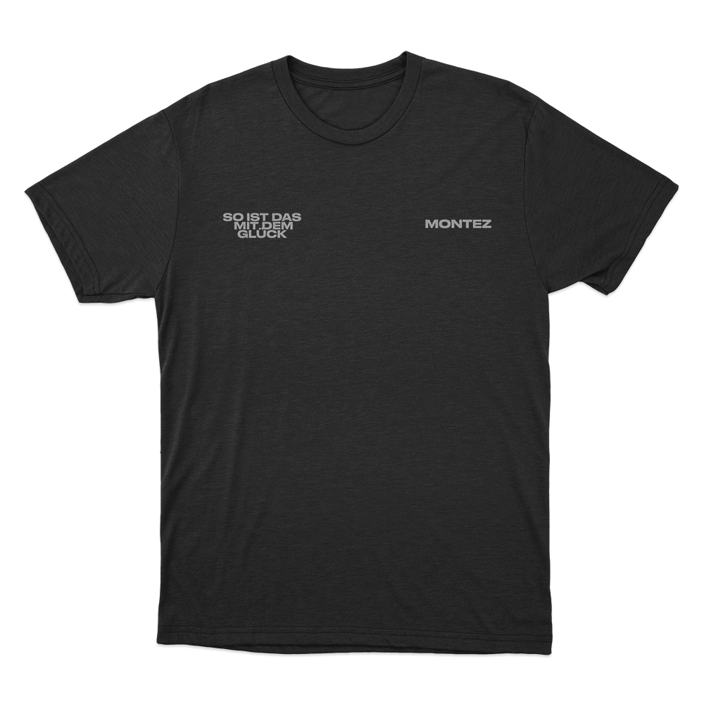 So ist das mit dem Glück Unisex T Shirt Black So ist das mit dem Gluck Unisex T Shirt Black