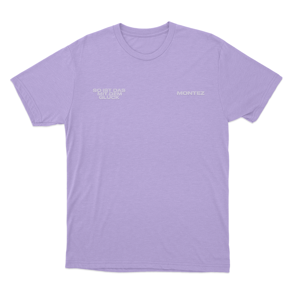 So ist das mit dem Glück Unisex T Shirt Purple So ist das mit dem Gluck Unisex T Shirt Purple